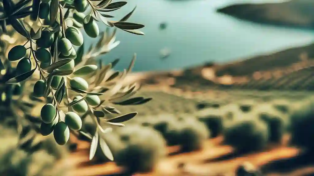 Scenic view of olive groves in Turkey’s Aegean Region, representing the high-quality olive oil offered by Olive Oil Home.